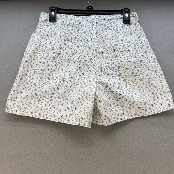 Tommy Hilfiger Women's Shorts Size 10 White & Blue Floral Print - Picture 9 of 12